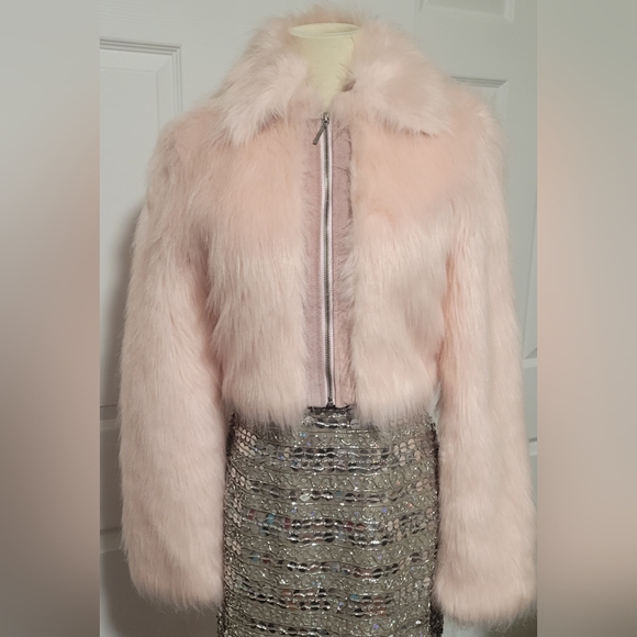 Pink Faux Fur Jacket - Picture 2 of 8